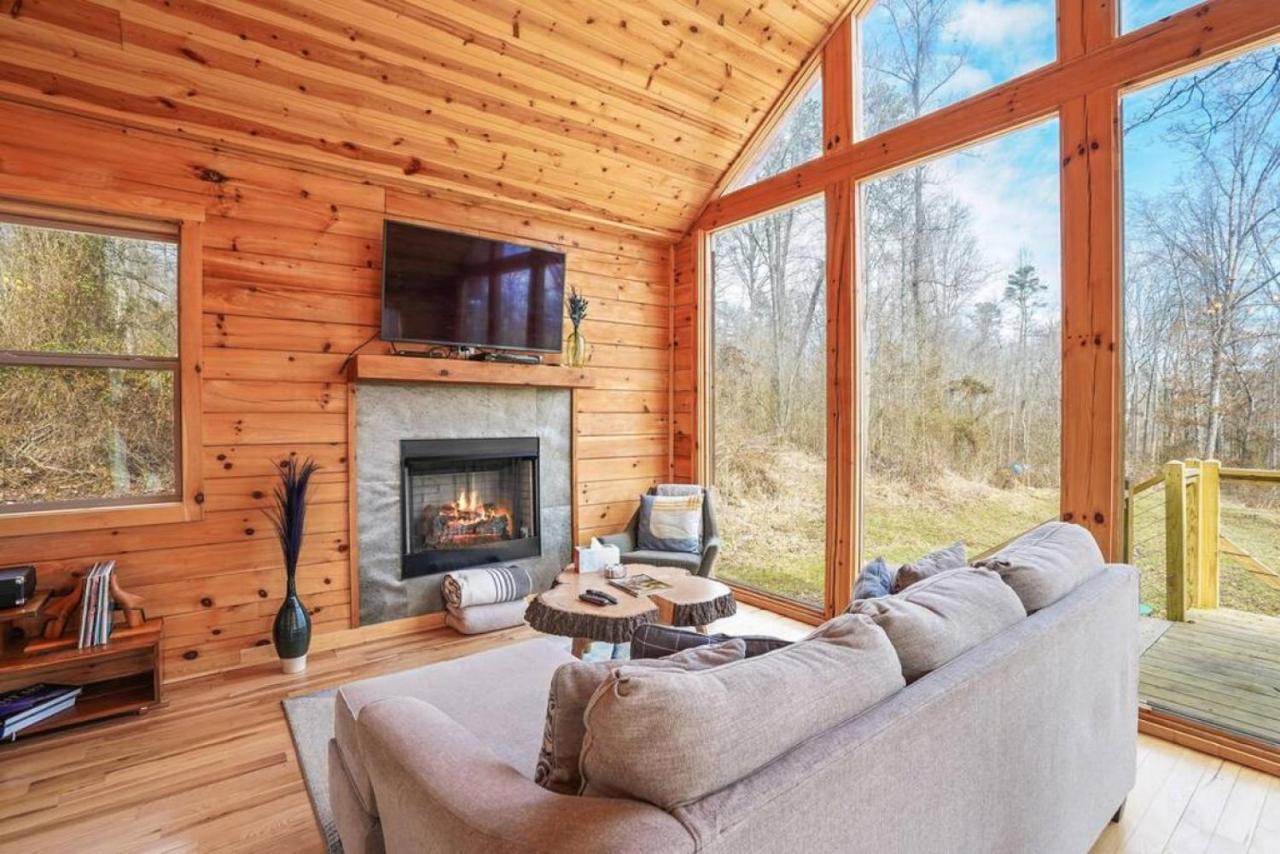Fern Haven A Modern Take On Hocking Hills Cabins Stella Exteriör bild